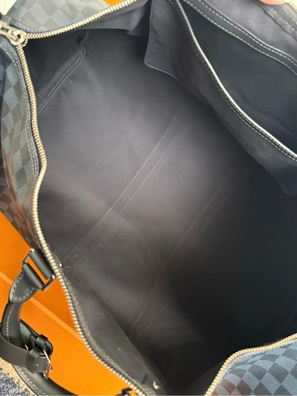Louis Vuitton Keepall 55 Blue Damier